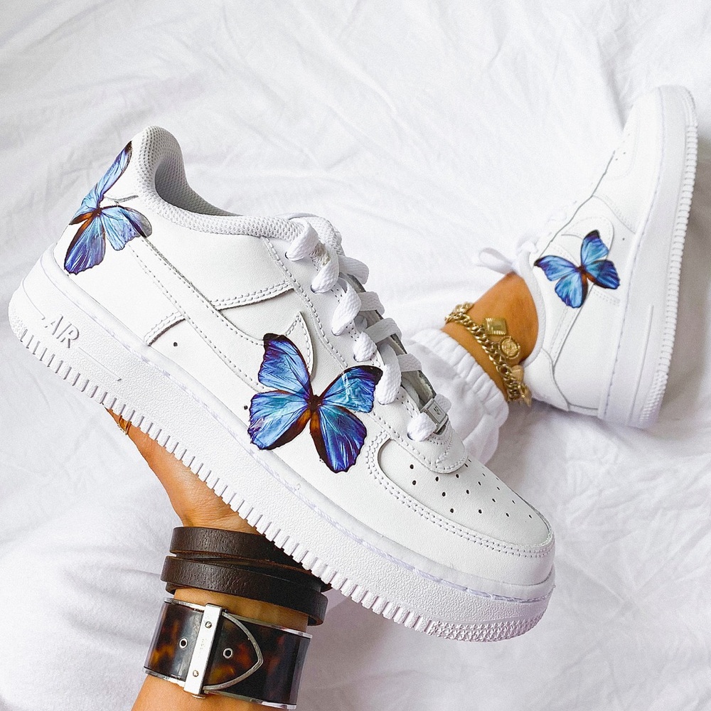 Nike custom butterfly 🦋 air force 1 sneakers - Picture 2 of 6